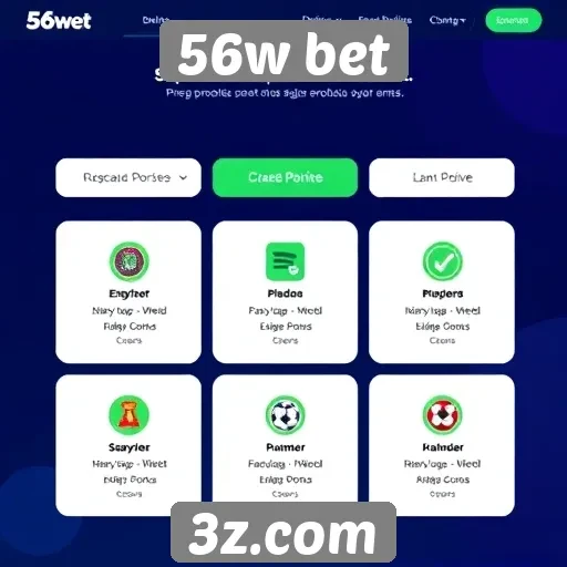 Análise das funcionalidades do site 56w bet